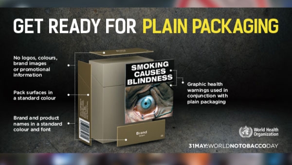 กฎหมายซองบุหรี่แบบเรียบ (Plain packaging)ลงประกาศในราชกิจจานุเบกษาแล้ว